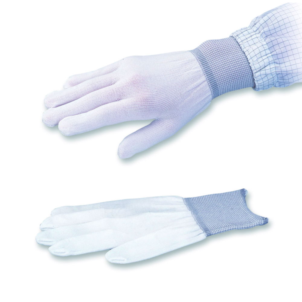 Undergloves, ASPURE cool, white polyester Undergloves, ASPURE cool, white polyester