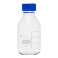 Laborflaschen, 500 ml, Klarglas, 10 Stück