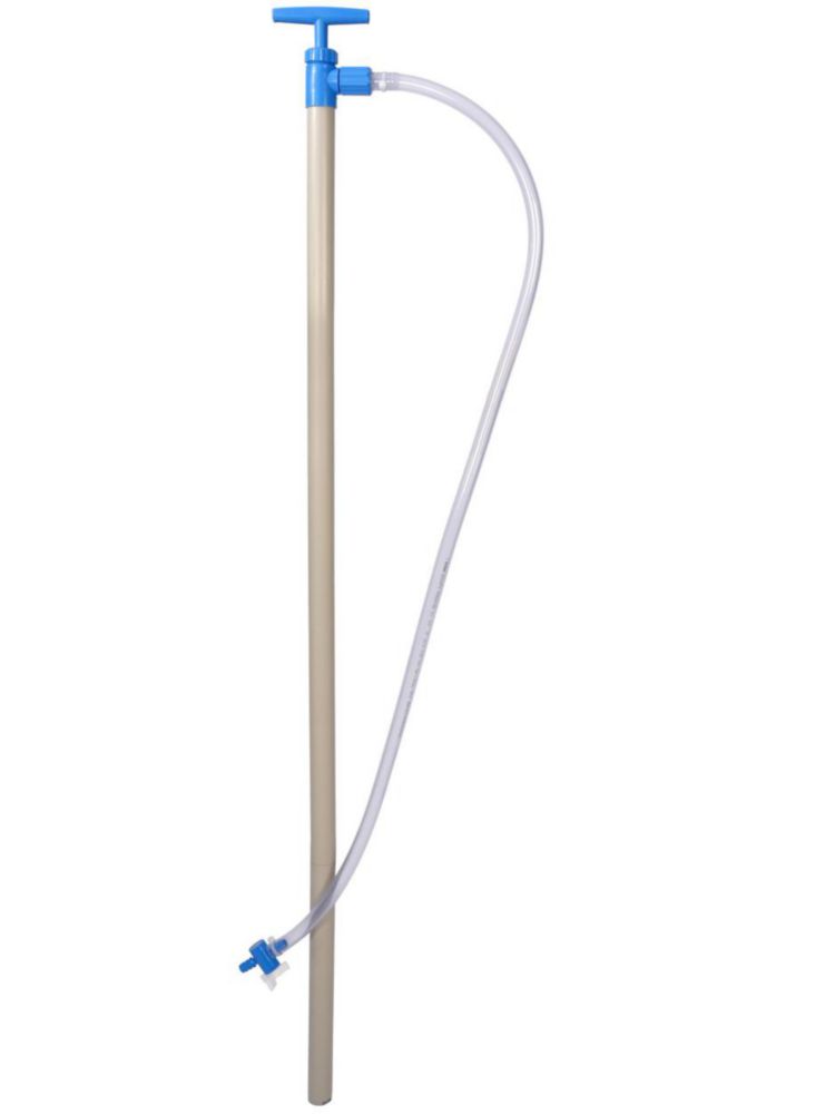 Fasspumpen, PP, mit flexiblem Auslaufschlauch aus PVC und Absperrhahn Fasspumpen, PP, mit flexiblem Auslaufschlauch aus PVC und Absperrhahn