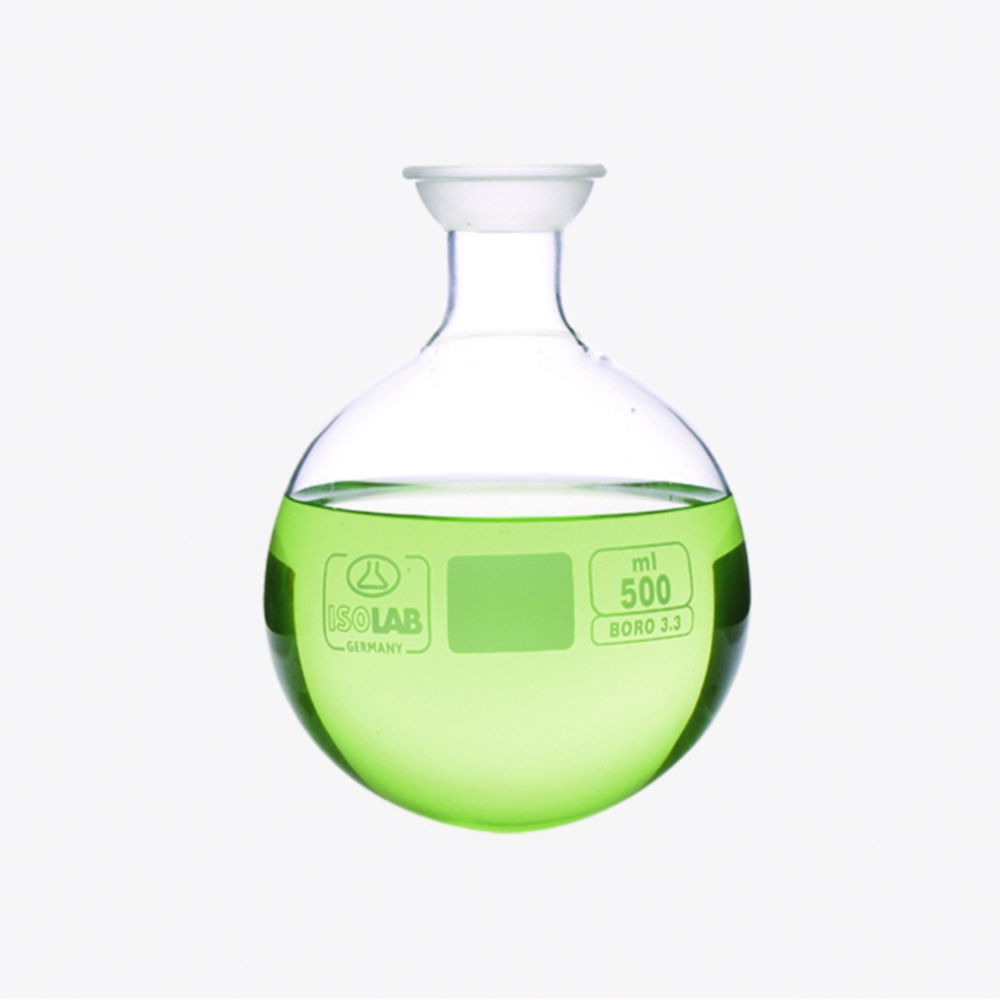 Receiving flasks, with spherical ground glass joint, borosilicate glass 3.3