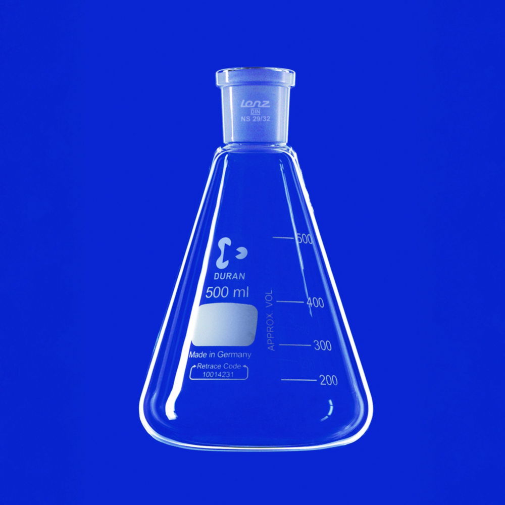Erlenmeyer flasks with ground joint, DURAN®