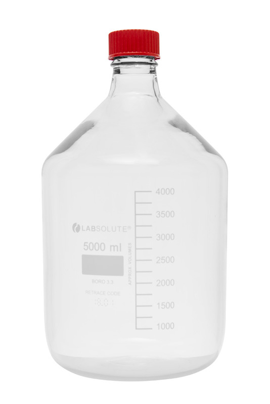 Laborflaschen, 5000 ml, Klarglas, 1 Stück Laborflaschen, 5000 ml, Klarglas, 1 Stück