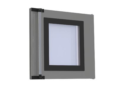 Vollsichtglastür (4-Schicht Isolationsverglasung, Borsilikat) für UNplus, max. 300 °C