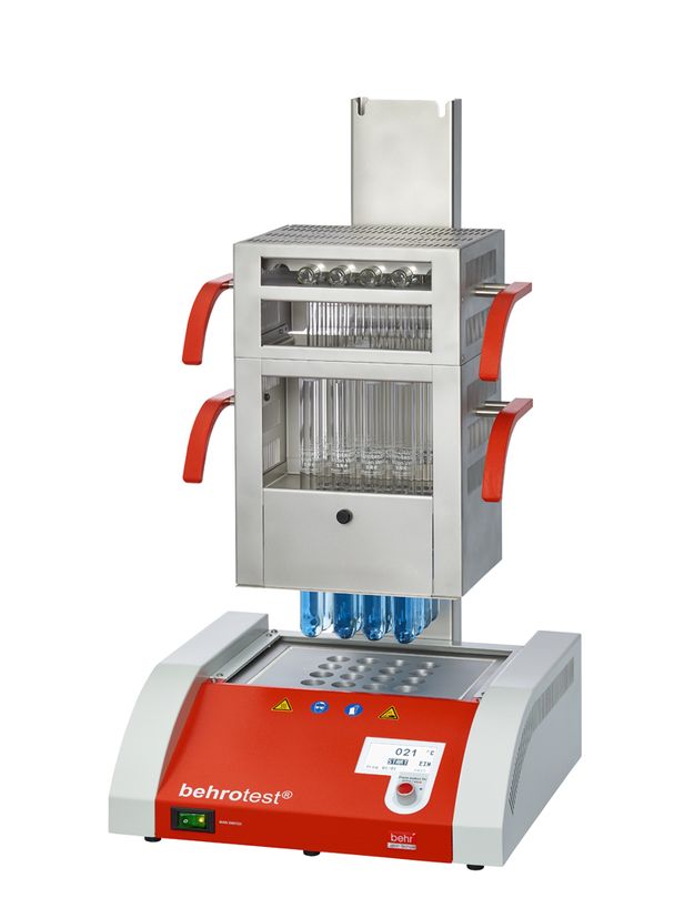 Aufschlussapparatur für 16 x 100 ml Gefäße Temperatur- und Zeitsteuerung