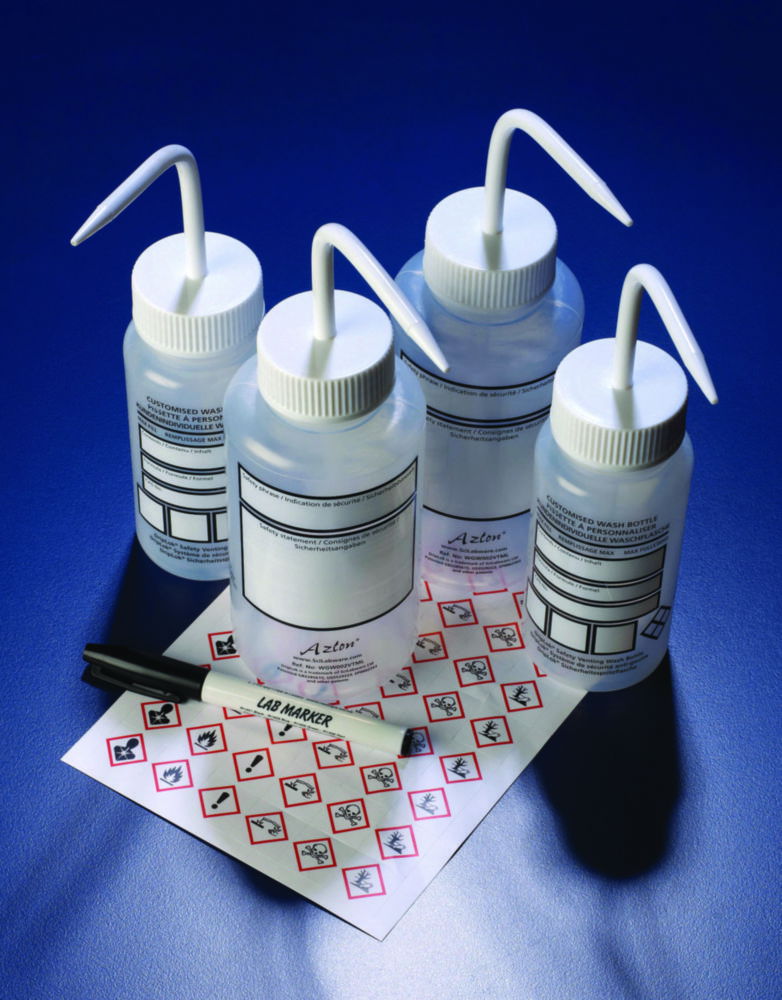 Sicherheitsspritzflaschen mit Beschriftungsfeld, LDPE, mit DripLok®-Ventil Sicherheitsspritzflaschen mit Beschriftungsfeld, LDPE, mit DripLok®-Ventil