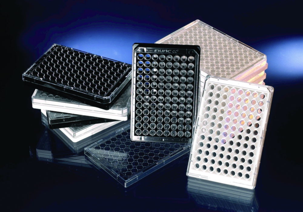 F96 MicroWell™ Platten mit transparentem Boden, PS F96 MicroWell™ Platten mit transparentem Boden, PS
