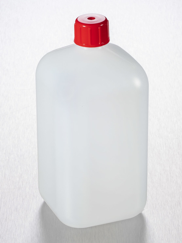 Vierkantflaschen, HDPE, 1 L, 20mm, 60 Stück Vierkantflaschen, HDPE, 1 L, 20mm, 60 Stück