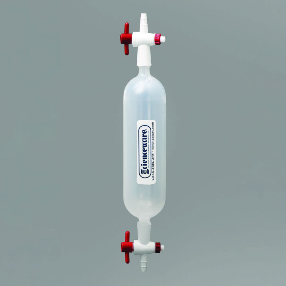 Gas sampling tubes, PP, with straight bore stopcock on each end Gas sampling tubes, PP, with straight bore stopcock on each end