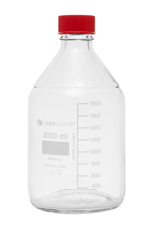 Laborflaschen, 2000 ml, Klarglas, 10 Stück Laborflaschen, 2000 ml, Klarglas, 10 Stück