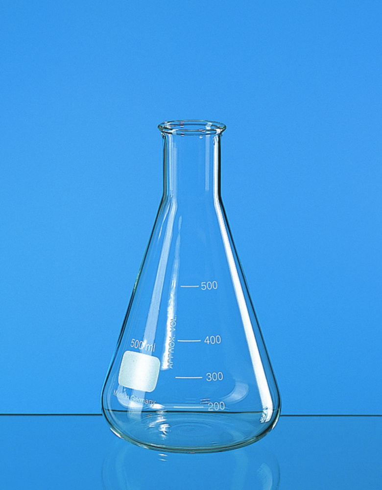 Erlenmeyer flasks, narrow neck, boro 3.3