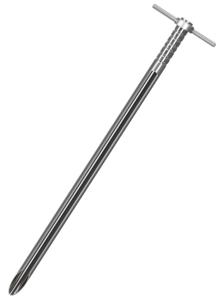 Pigmentstecher, Edelstahl V4A (1.4404), mit vierteloffener Nut Pigmentstecher, Edelstahl V4A (1.4404), mit vierteloffener Nut