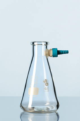 DURAN® Saugflasche mit KECK Montage Set, Erlenmeyerform, 250 ml