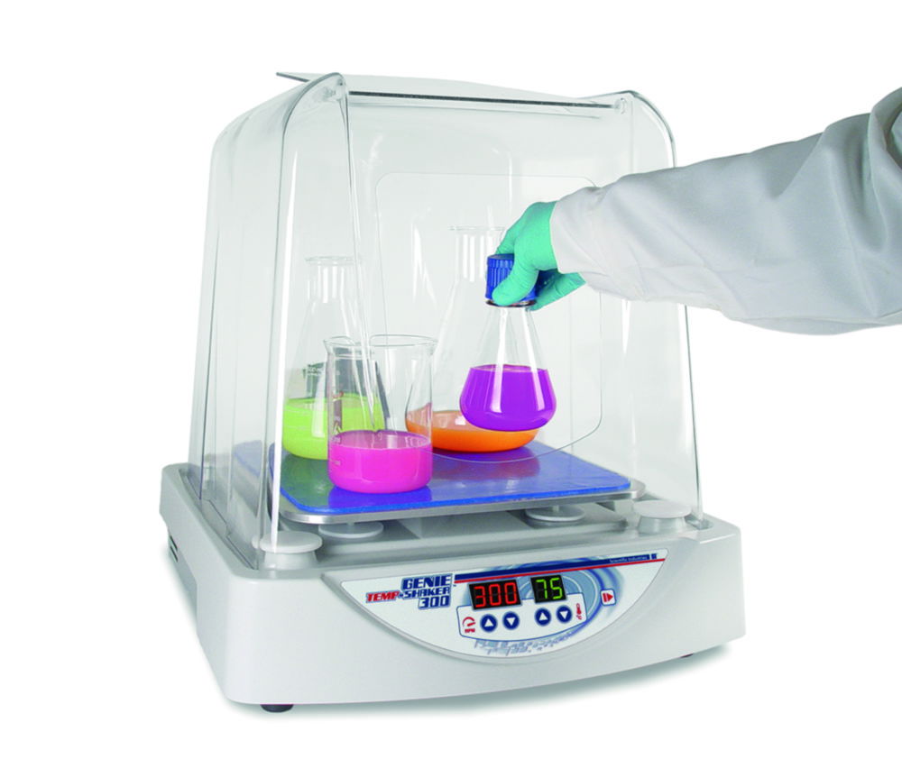 Benchtop shaking incubator Genie Temp-Shaker 300, with adhesive mat