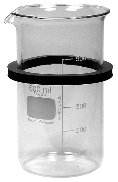 SD 05, Glasbecher MIT RING für RK 31/H, DT 31/H mit DE 08 600 ml