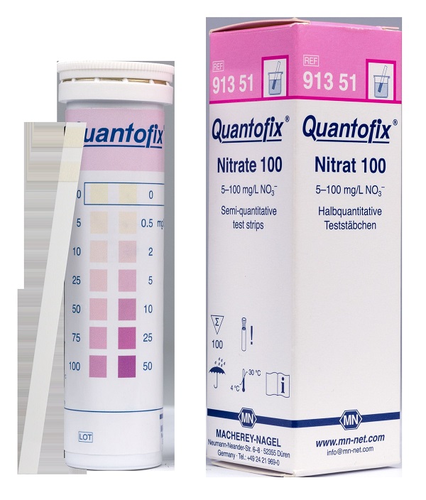 QUANTOFIX® Teststäbchen Nitrat/Nitrit, Dose à 100 Teststreifen, Indikatoren & Schnelltests, Basisprodukte