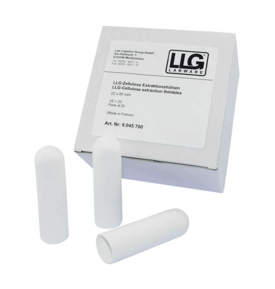 LLG-Extraktionshülsen, Zellulose