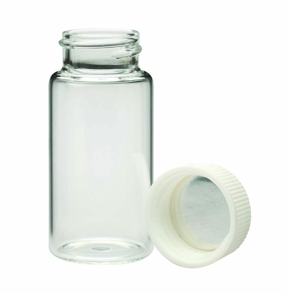 Szintillationsfläschchen, Borosilikatglas, Kappen separat verpackt Szintillationsfläschchen, Borosilikatglas, Kappen separat verpackt