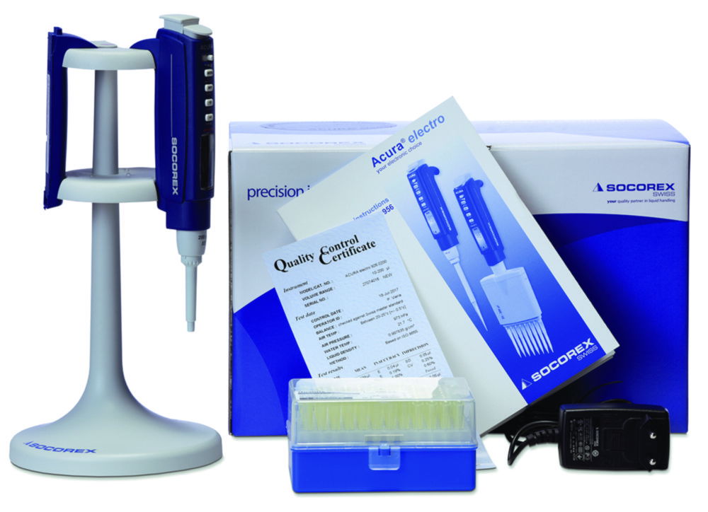 Einkanal-Mikroliterpipetten Initialpack Acura® electro XS 926 / electro 936, variabel Einkanal-Mikroliterpipetten Initialpack Acura® electro XS 926 / electro 936, variabel