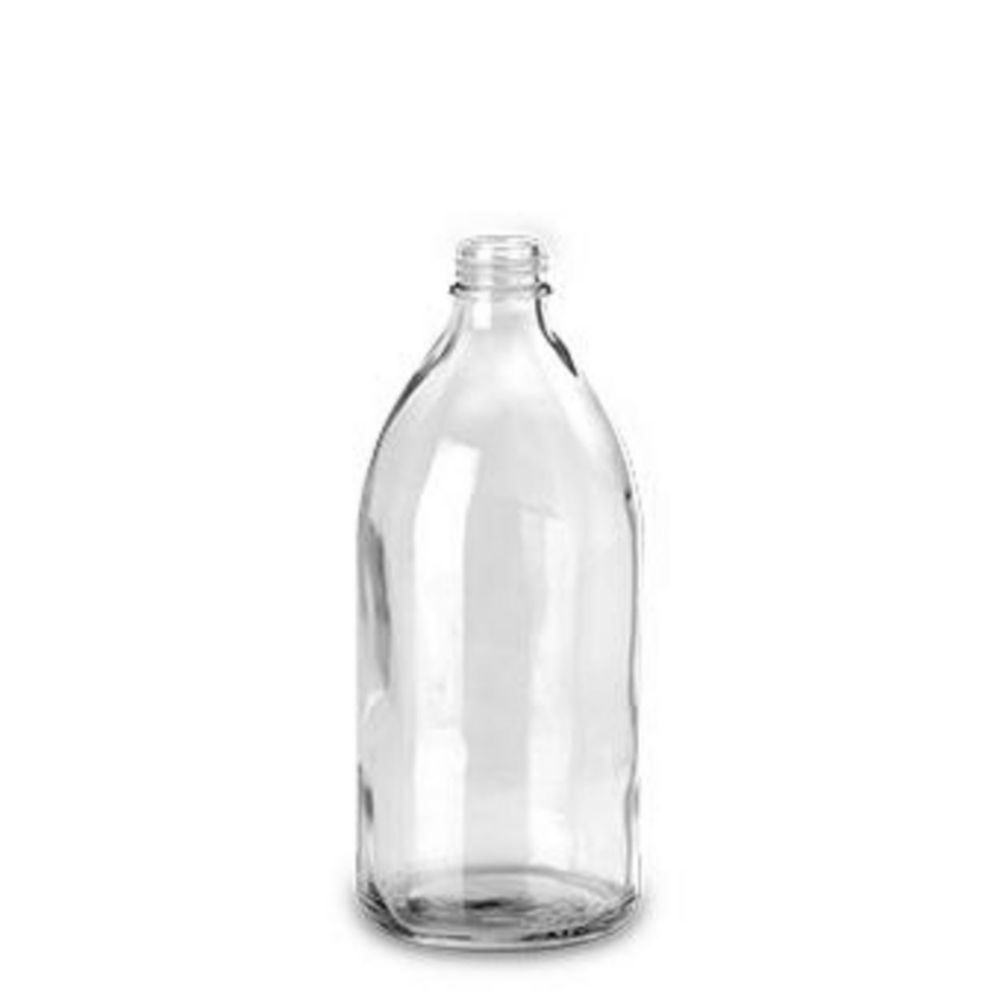 Enghalsflaschen, Kalk-Soda Glas, klar