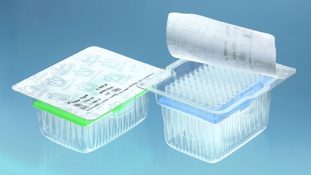 Roboter-Pipettenspitzen, PP, palettiert im TipRack, BIO-CERT® Roboter-Pipettenspitzen, PP, palettiert im TipRack, BIO-CERT®