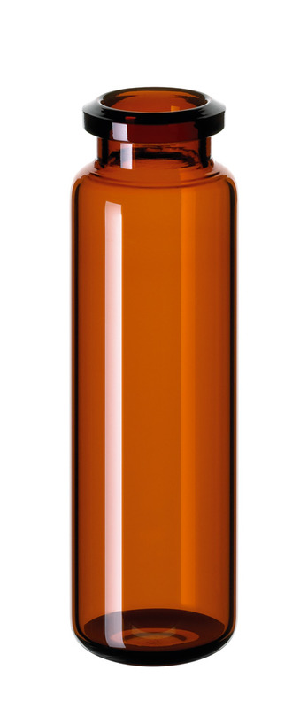 Rollrandflasche ND20, Headspace-Vial, 100 Stück