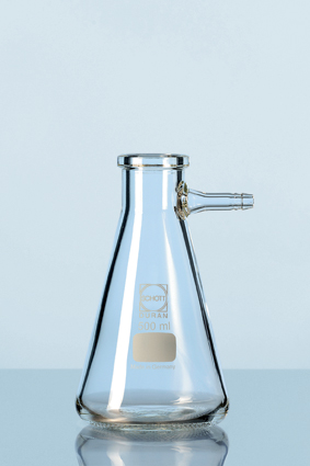 DURAN® Saugflasche mit Glas-Olive, Erlenmeyerform, 500 ml