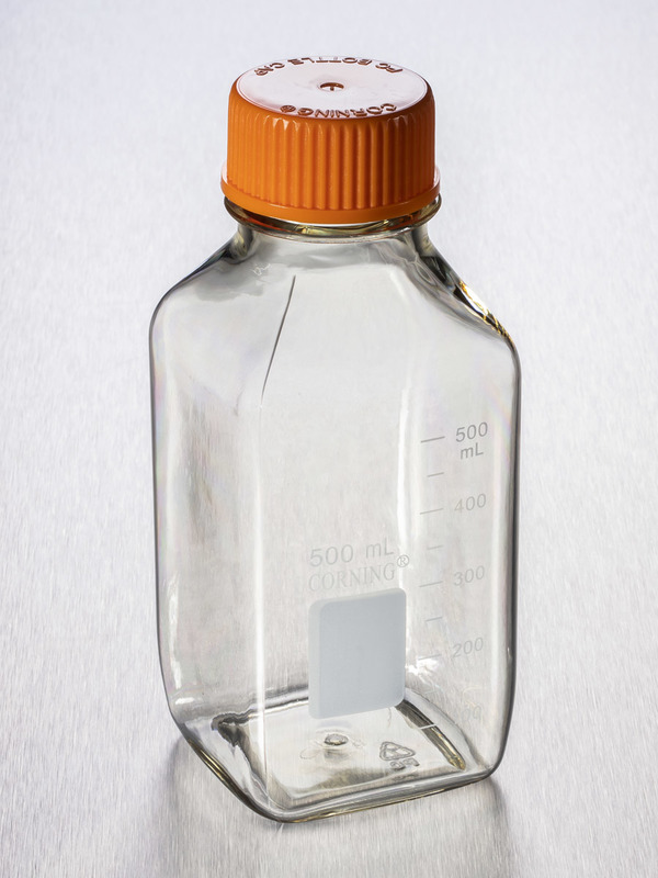 BOTTLE,500mL,SQUARE,POLYCARBONATE,S,BK, 24 Stück