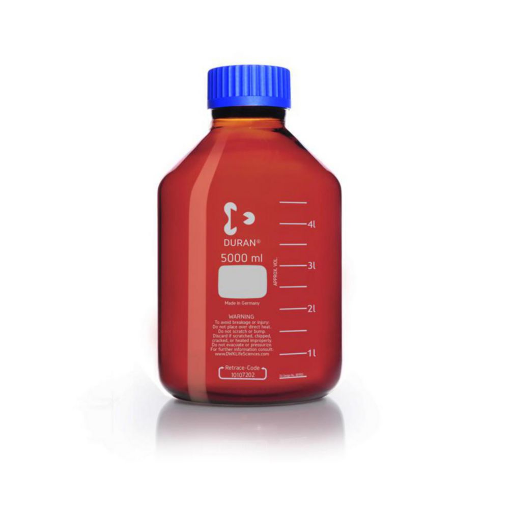 Weithalslaborflaschen GLS 80®, DURAN®, braun, mit Schraubverschluss Weithalslaborflaschen GLS 80®, DURAN®, braun, mit Schraubverschluss