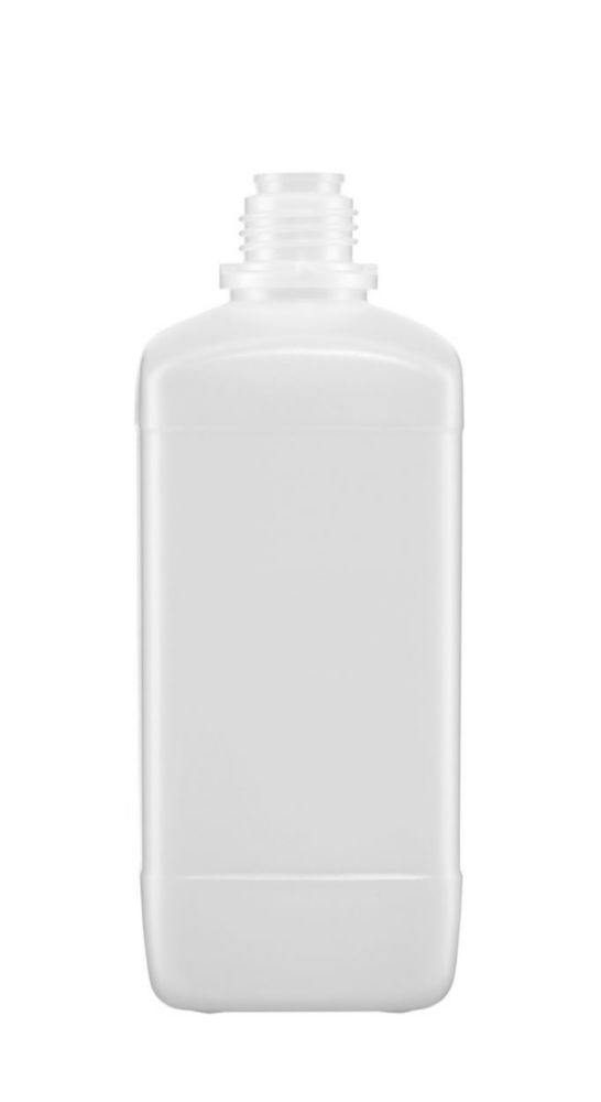 Vierkant-Chemikalien-Enghalsflaschen ohne Verschluss, HDPE Vierkant-Chemikalien-Enghalsflaschen ohne Verschluss, HDPE