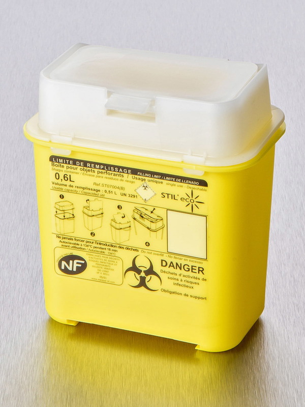 Abfallbehälter, 600mL, gelb, PP, 70 Stück Abfallbehälter, 600mL, gelb, PP, 70 Stück