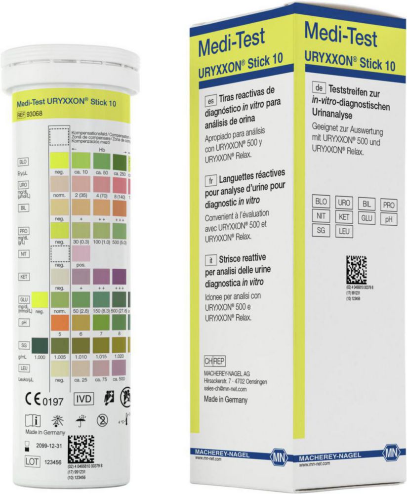 Teststreifen URYXXON® Stick 10 für Urinstreifen-Lesegerät URYXXON® 500 Teststreifen URYXXON® Stick 10 für Urinstreifen-Lesegerät URYXXON® 500