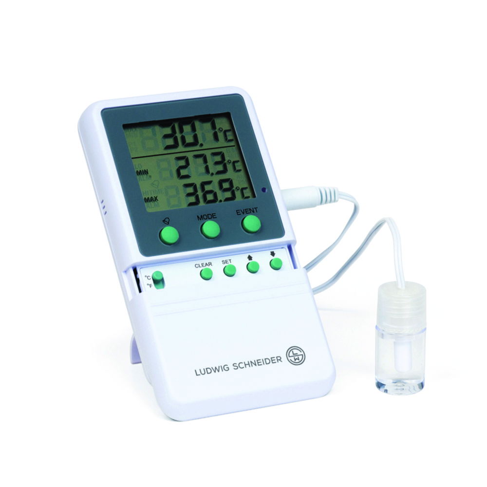 Min./Max. Alarm-Thermometer, Typ 13030, digital, mit Zertifikat