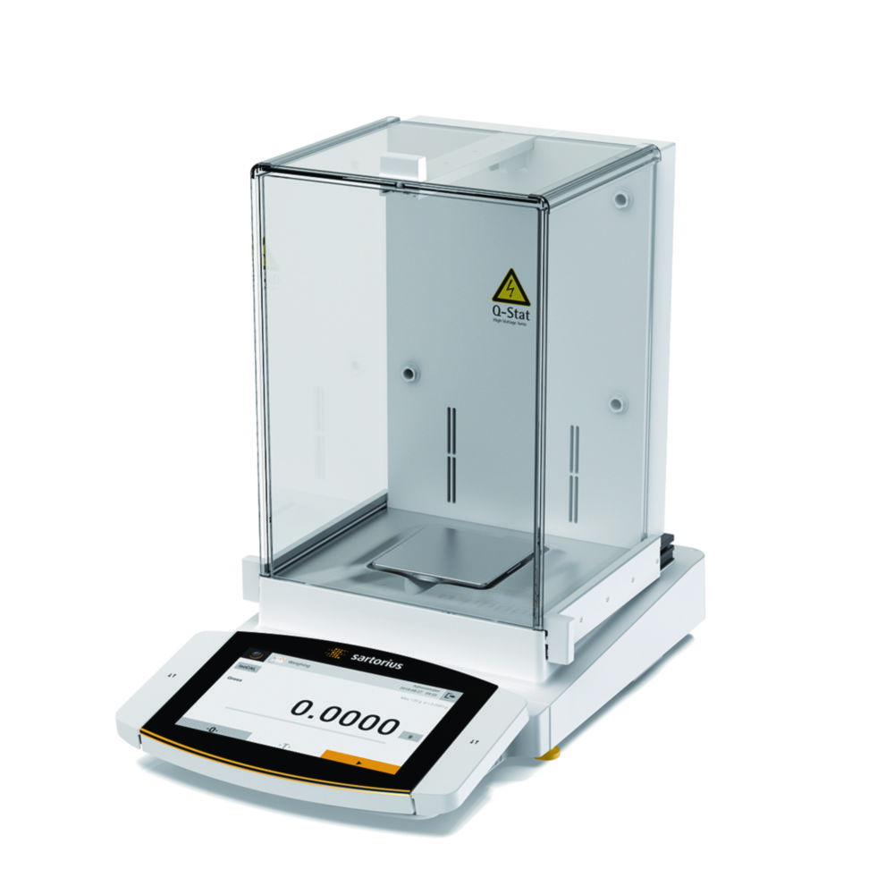 Semi-micro- and analytical balances Cubis® II, with automatic glass draft shield