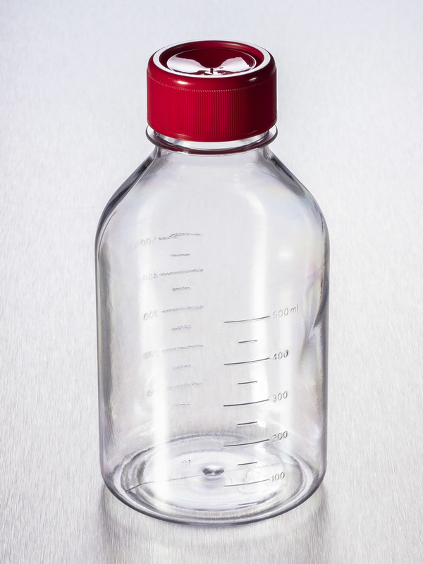 BOTTLE,500ML,.45MM,PS,W/CAP,S,IND,1/1, 12 Stück