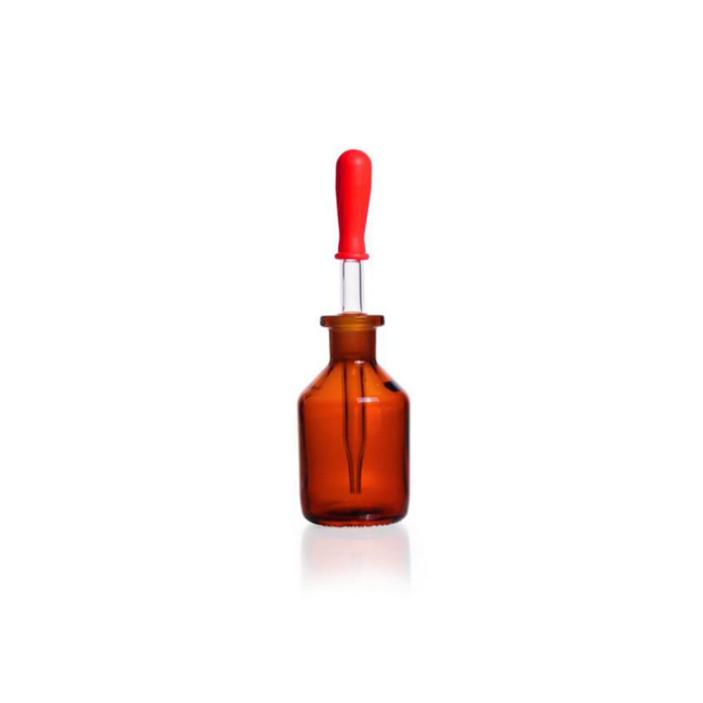 Tropfflaschen, Pipettenflaschen, Kalk-Soda-Glas, Braunglas