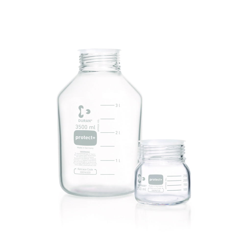 Laborflaschen protect+ DURAN®, GLS80, mit Retrace code