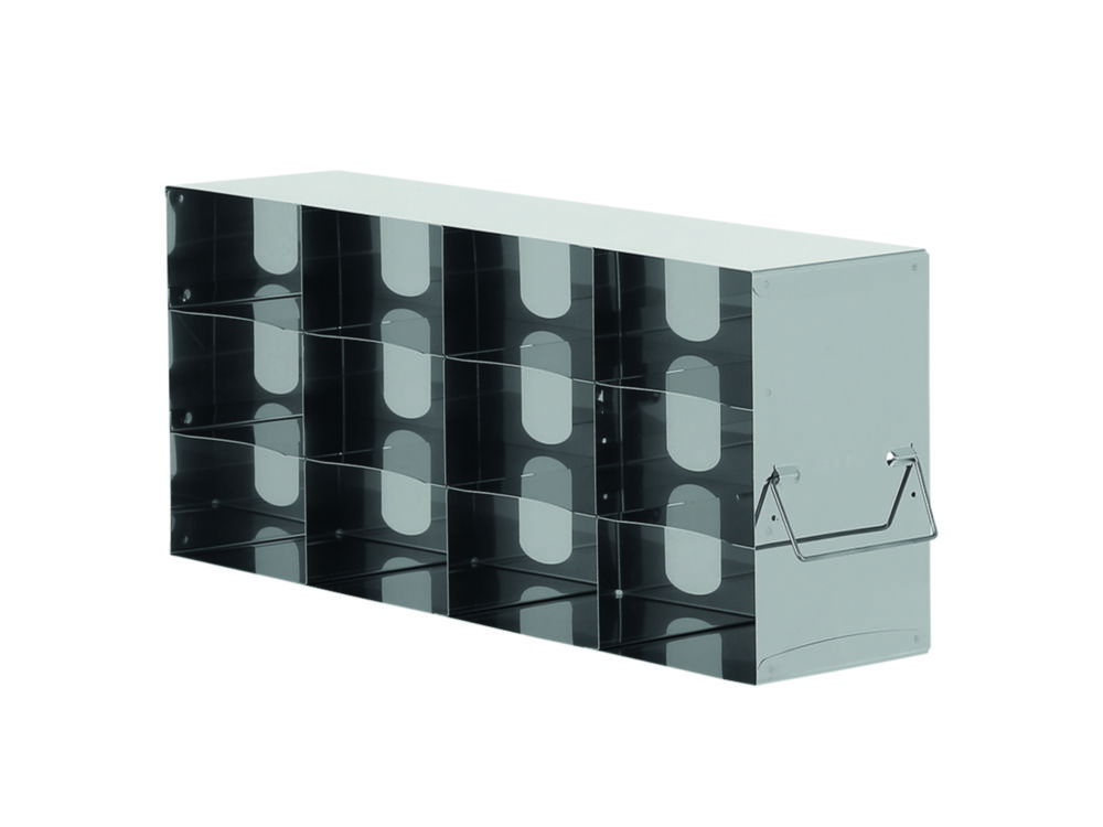 Racks für Gefrierschränke, Edelstahl, für Boxen mit 75 mm Höhe Racks für Gefrierschränke, Edelstahl, für Boxen mit 75 mm Höhe