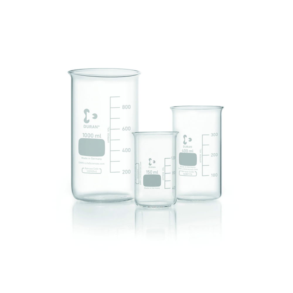 Becherglas, DURAN®, hohe Form, ohne Ausguss