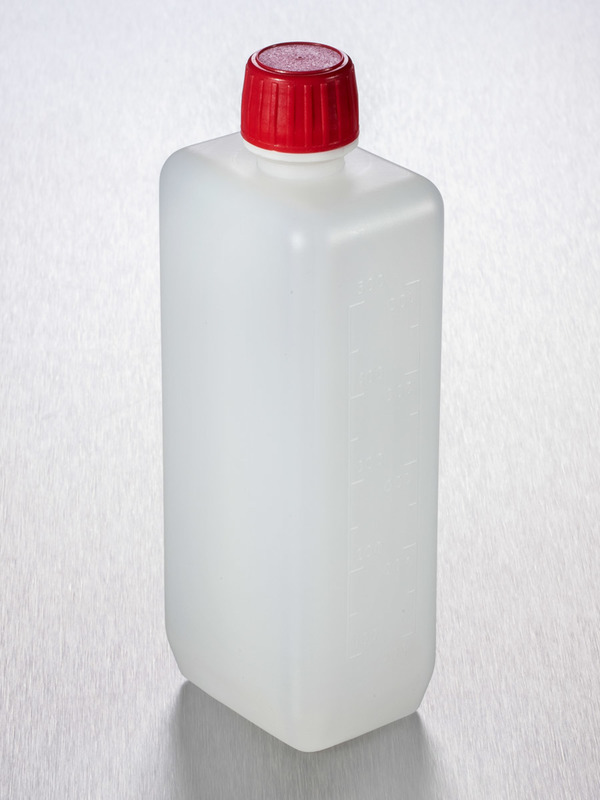 Rechteckflasche, HDPE, 500mL, 20mm, 170 Stück