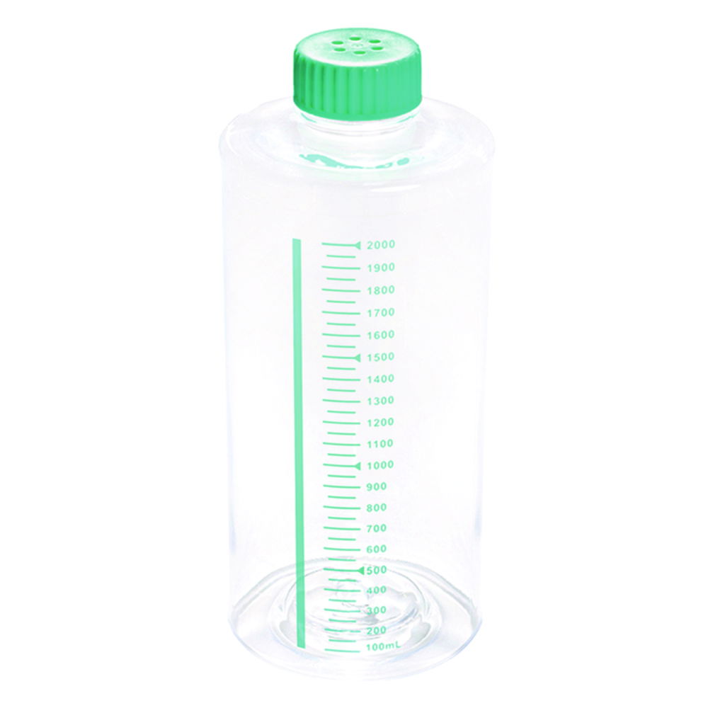 Roller bottles, PS, with vent cap, HDPE