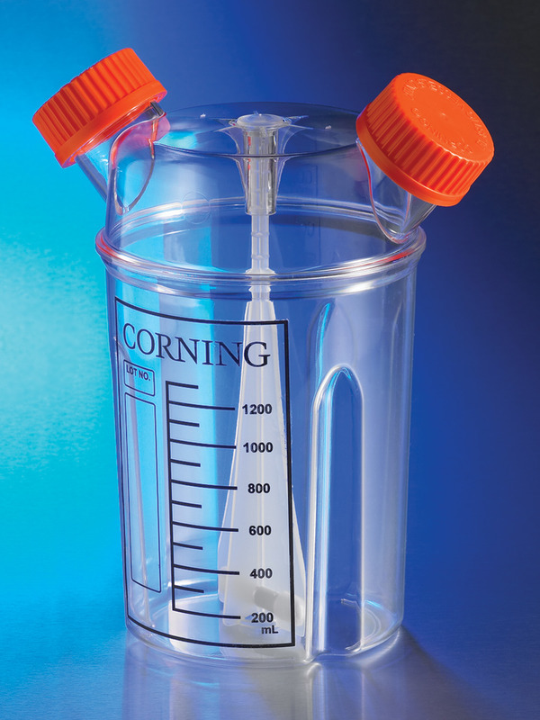 DISPOSABLE SPINNER FLASK,1L,GL45 CAPS, 6 Stück