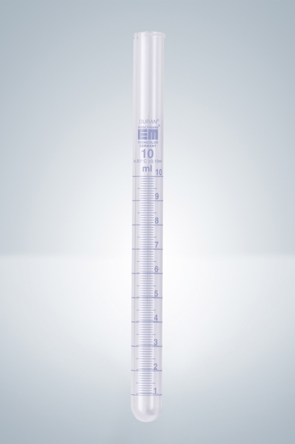 Reagenzgläser DURAN®, blau graduiert 20:0,1 ml, NS 14/23, L 205 mm, AD 17 mm