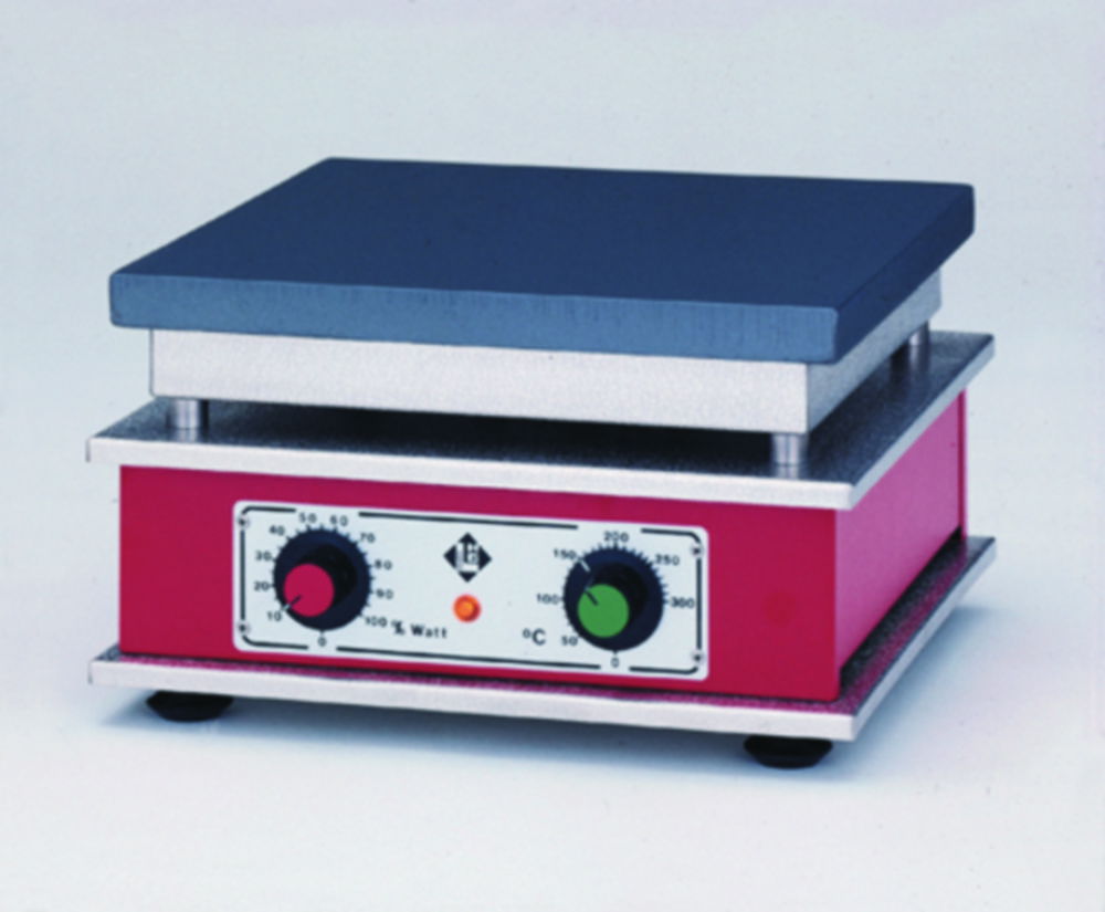Hotplates with power control, thermostatic controller and permanent connection Hotplates with power control, thermostatic controller and permanent connection