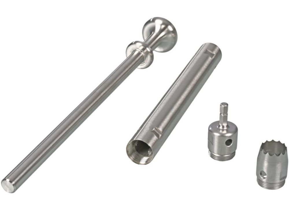 Sampling drill for stalk material