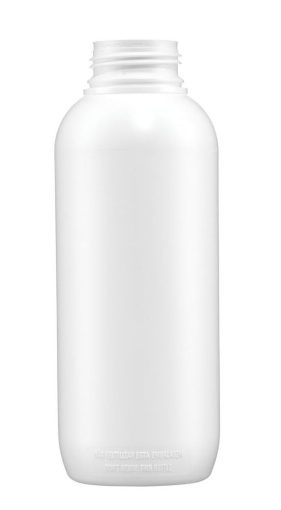 Rundflasche ohne Verschluss, Serie 321 'VarioPack Dual', mit PA-Barriere, weiß