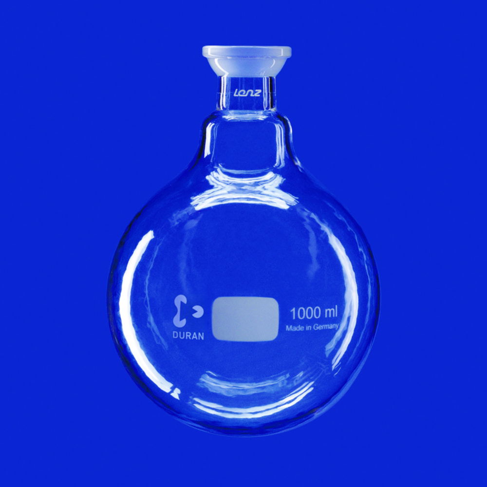 Receiving flasks, DURAN®, with PUR coating Receiving flasks, DURAN®, with PUR coating