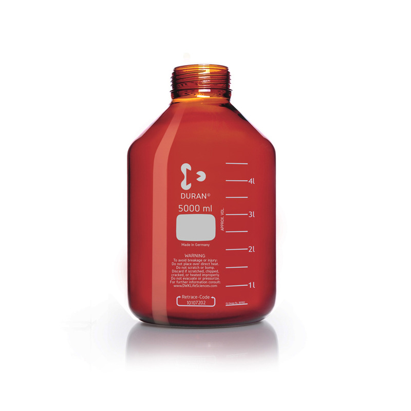 Laborflasche GLS80, 5.0L, braun, 1 Stück