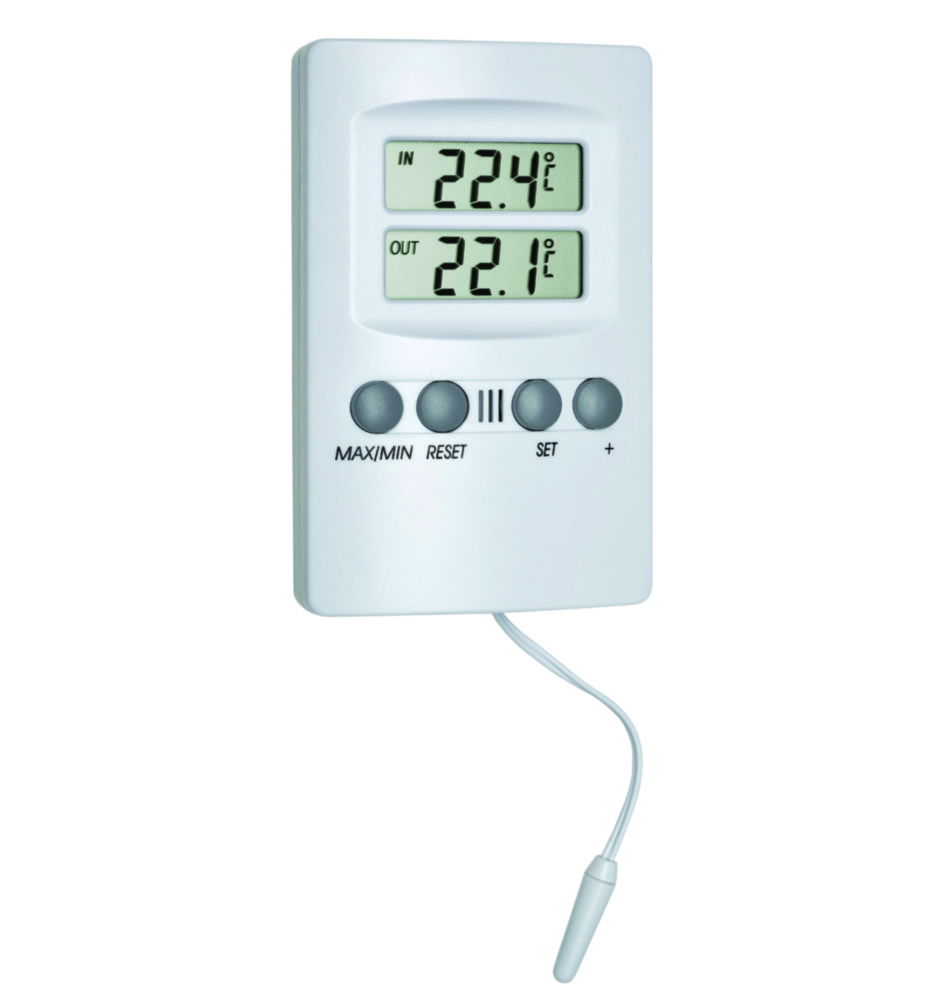 Digitales Min./Max.-Innen/Außen-Thermometer mit Sensor Digitales Min./Max.-Innen/Außen-Thermometer mit Sensor