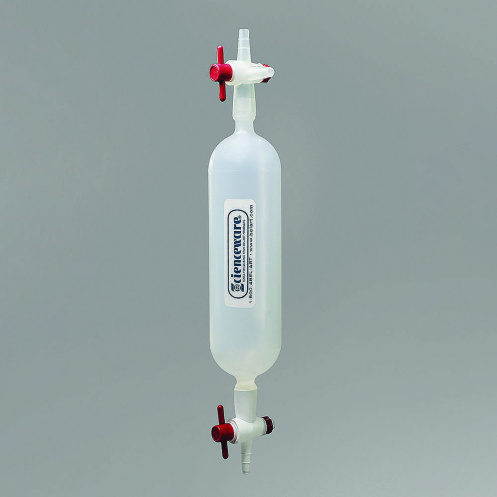 Gas sampling tubes, PP, one straight bore stopcock and one 3-way stopcock Gas sampling tubes, PP, one straight bore stopcock and one 3-way stopcock