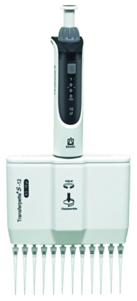 Mehrkanal-Mikroliterpipetten Transferpette® S-8/S-12, variabel